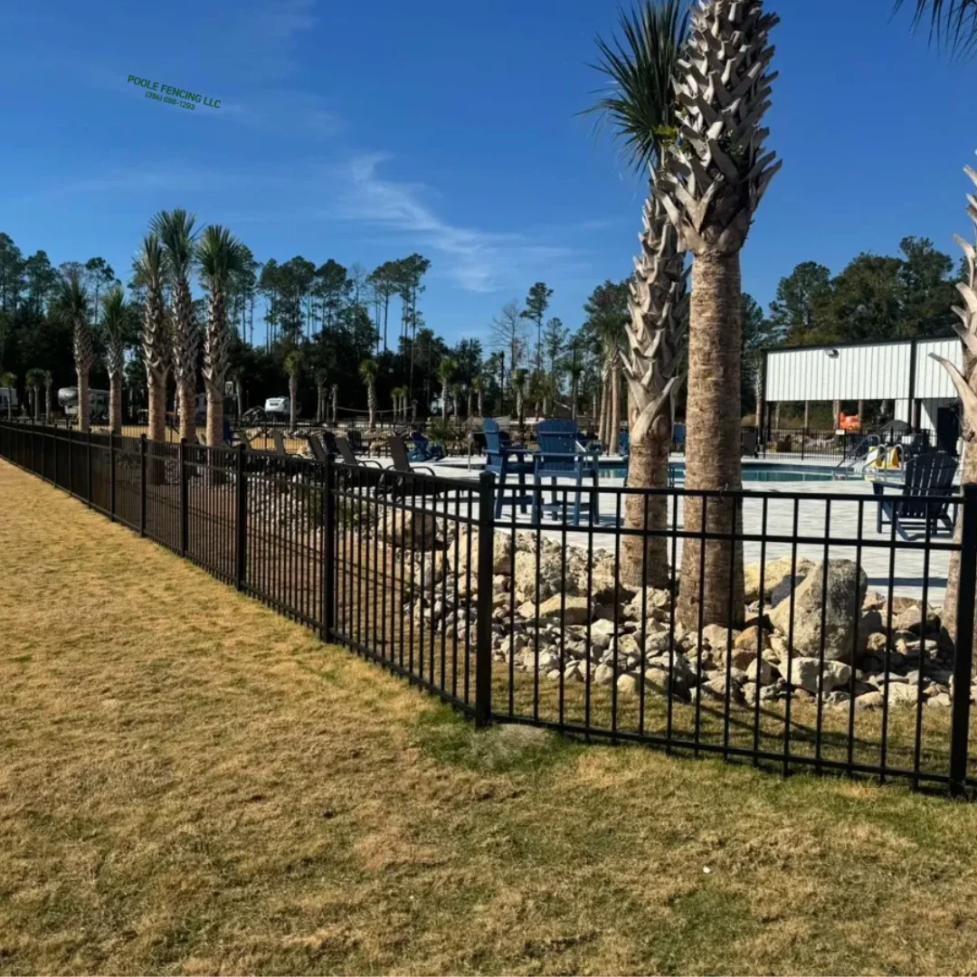 Ornamental Aluminum - Elegant, Permanent, Maintenance-Free installed by Poole Fencing in North Florida
